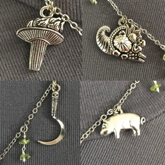 “Demeter: Goddess of the Harvest” Ceres Greek Mythology Handmade Necklace, Wheat - Picture 5 of 16